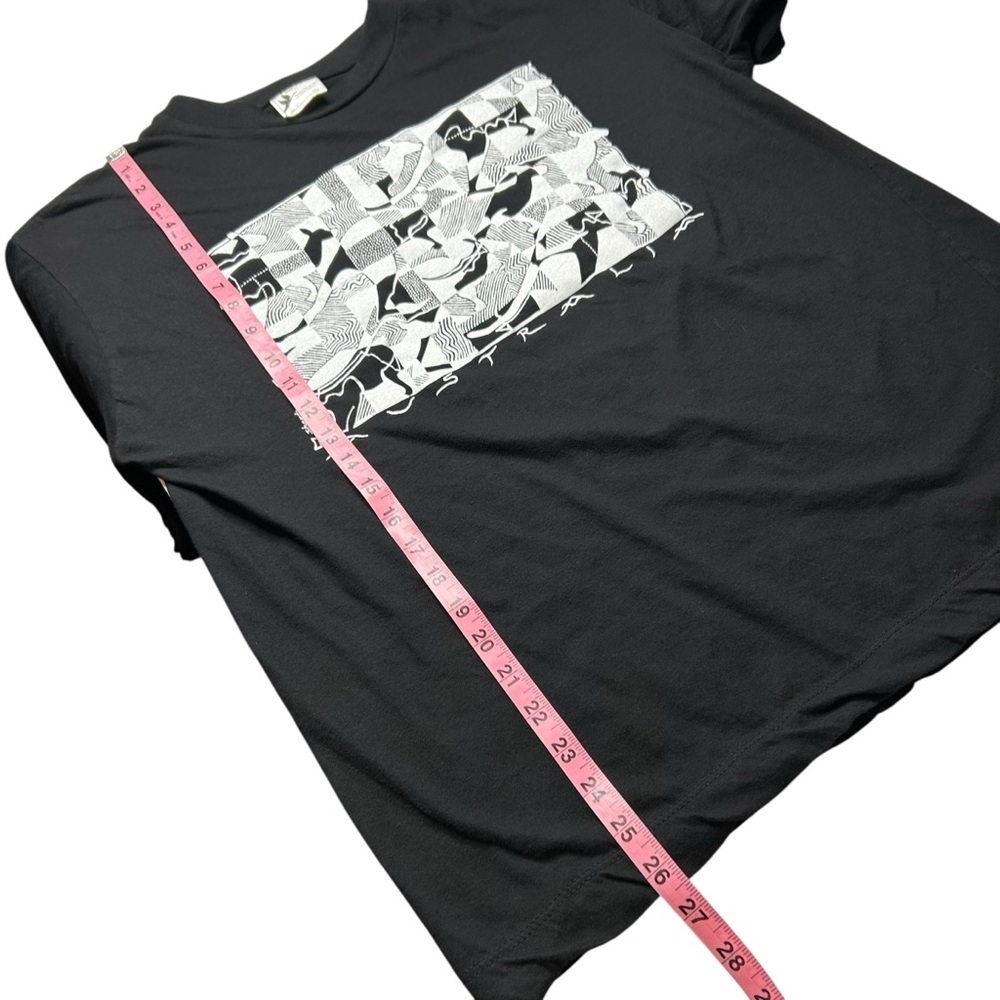 Vintage‎ 90s Abstract Art Graphic Tee Black White Modern Art T-Shirt Large - Picture 8 of 8